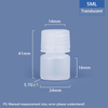 5 مل زجاجة بلاستيكية PP/HDPE 