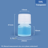 5 مل زجاجة بلاستيكية PP/HDPE 