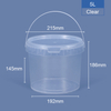 5L دلو PP من فئة الطعام