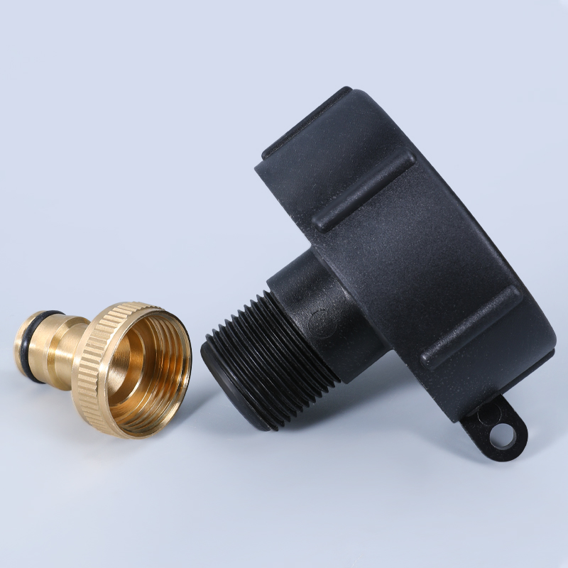 275-330 G IBC Tote Adapter 2 'npt to 3/4 خيط خشن خارج الموصل الخار