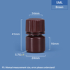 5 مل زجاجة بلاستيكية PP/HDPE 