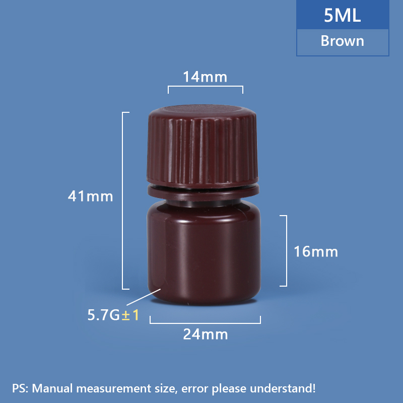 5 مل زجاجة بلاستيكية PP/HDPE 