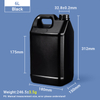 6L F نمط أباريق 6 لتر HDPE إبريق بلاستيك جيري يمكن