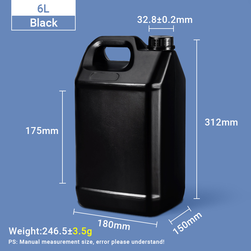 6L F نمط أباريق 6 لتر HDPE إبريق بلاستيك جيري يمكن