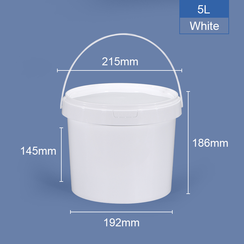 5L دلو PP من فئة الطعام