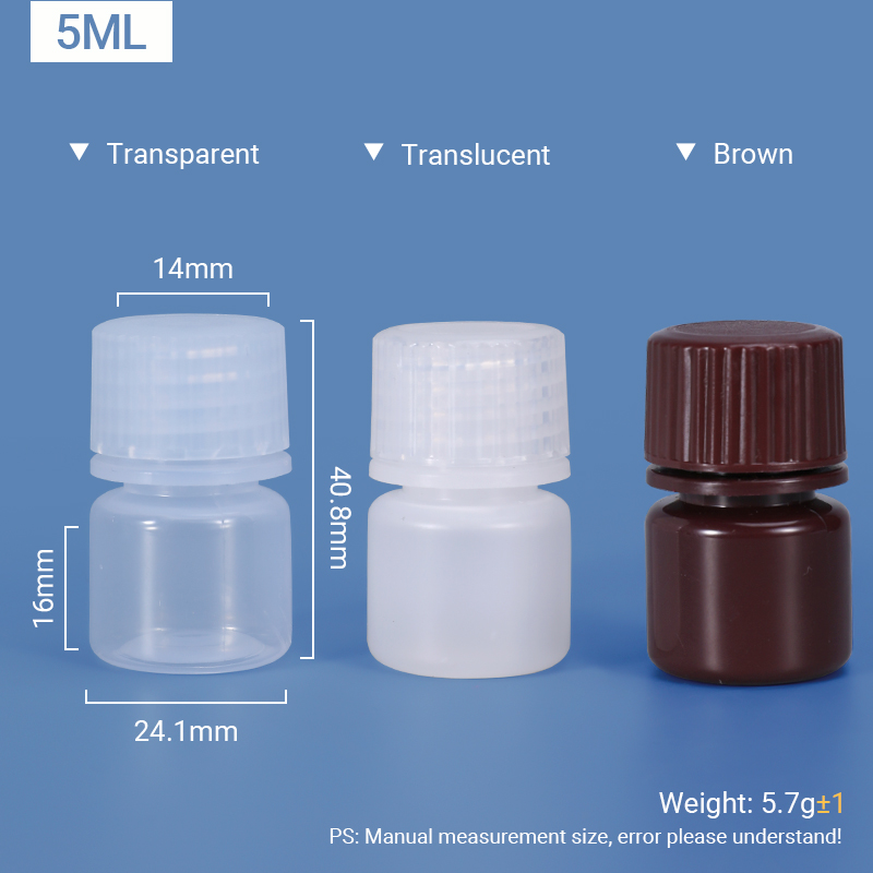 5 مل زجاجة بلاستيكية PP/HDPE 