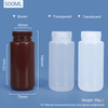 500 مل زجاجة بلاستيكية عريضة الرقبة PP/HDPE
