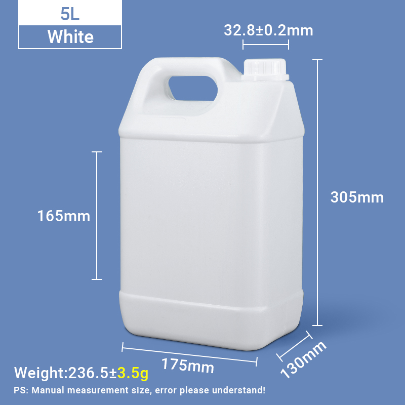 5 لتر F نمط أباريق 5 لتر HDPE إبريق بلاستيك جركن بلاستيكي