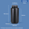 1000 مل زجاجة بلاستيكية عريضة الرقبة PP/HDPE