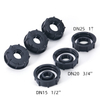 IBC TOTE ADAPTER 60 مم خيط خشن 1/2 '3/4 '' 1 بوصة منفذ ، 275-330 جالون موصل قابس الصرف لخراطيم حديقة خزان المياه