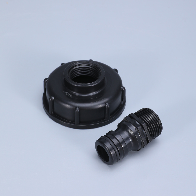  IBC Tote Tank خرطوم تركيب محول الصنبور صمام الصنبور IBC الخزان S60X6 الخيوط الخيوط 3/4 'موصل