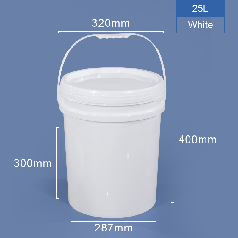 دلو بلاستيك 25L PP مع غطاء