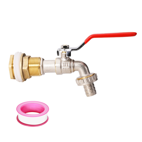 IBC Tote Tank Adapter Faucet Corres Thread S60x6 Outlet 1/2 '، 3/4 '
