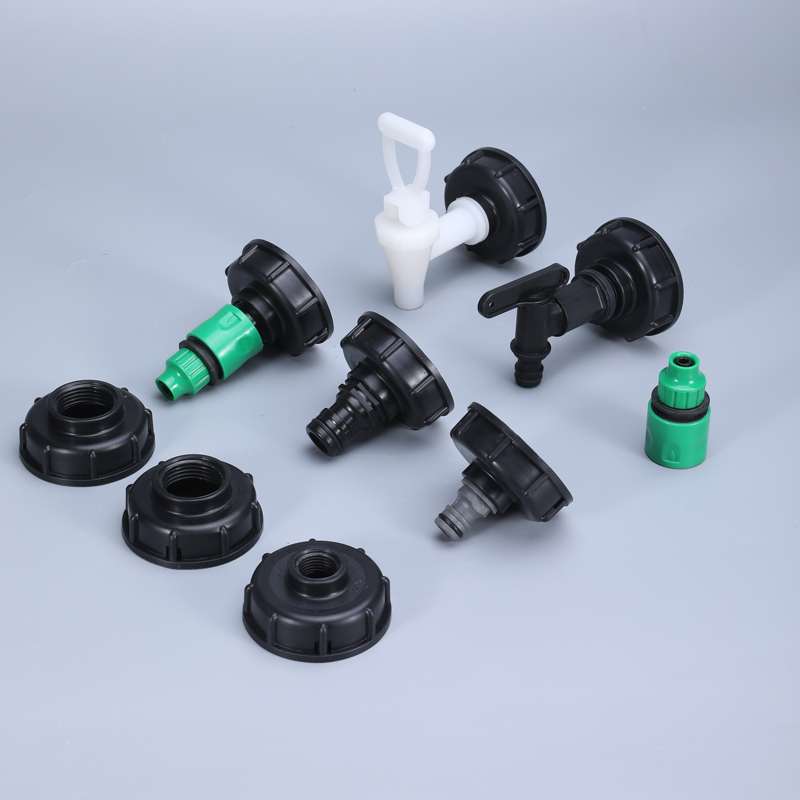  IBC Tote Tank خرطوم تركيب محول الصنبور صمام الصنبور IBC الخزان S60X6 الخيوط الخيوط 3/4 'موصل