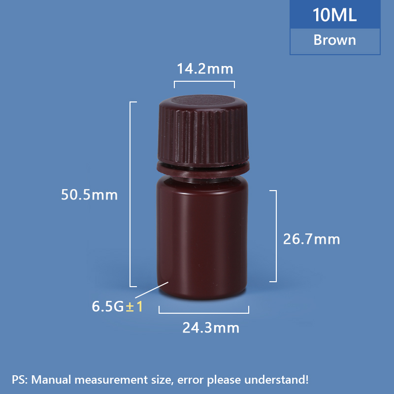 10 مل زجاجة بلاستيكية عريضة الرقبة PP/HDPE