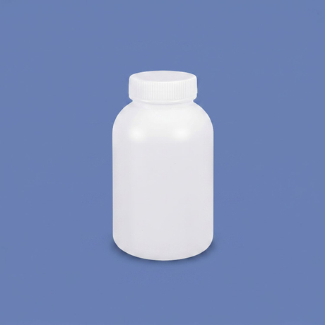 500ml HDPE Wide Mouth Plastic Bottle with Inner Cap Leakproof for Chemical Lab Use