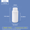 زجاجة 300 مل من البلاستيك المفلور الآمن على المواد الكيميائية HDPE&PTFE 