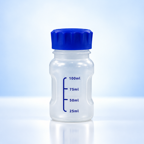زجاجة كاشف PP 100 مل مع خط مقياس
