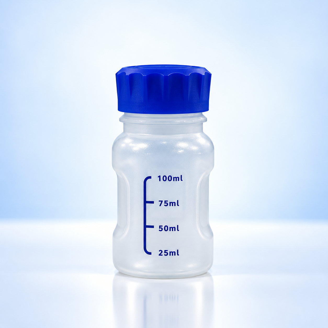 زجاجة كاشف PP 100 مل مع خط مقياس