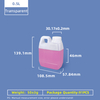 أباريق طراز F سعة 500 مل سعة 0.5 لتر من جركن بلاستيكي من نوع HDPE للطعام