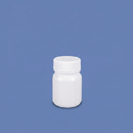 50ml HDPE Wide Mouth Plastic Bottle with Inner Cap Leakproof for Chemical Lab Use